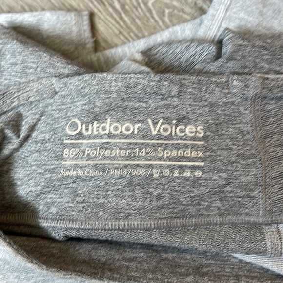 Outdoor Voices Heather Gray Leggings yoga size xs workout athletic running - Picture 6 of 7